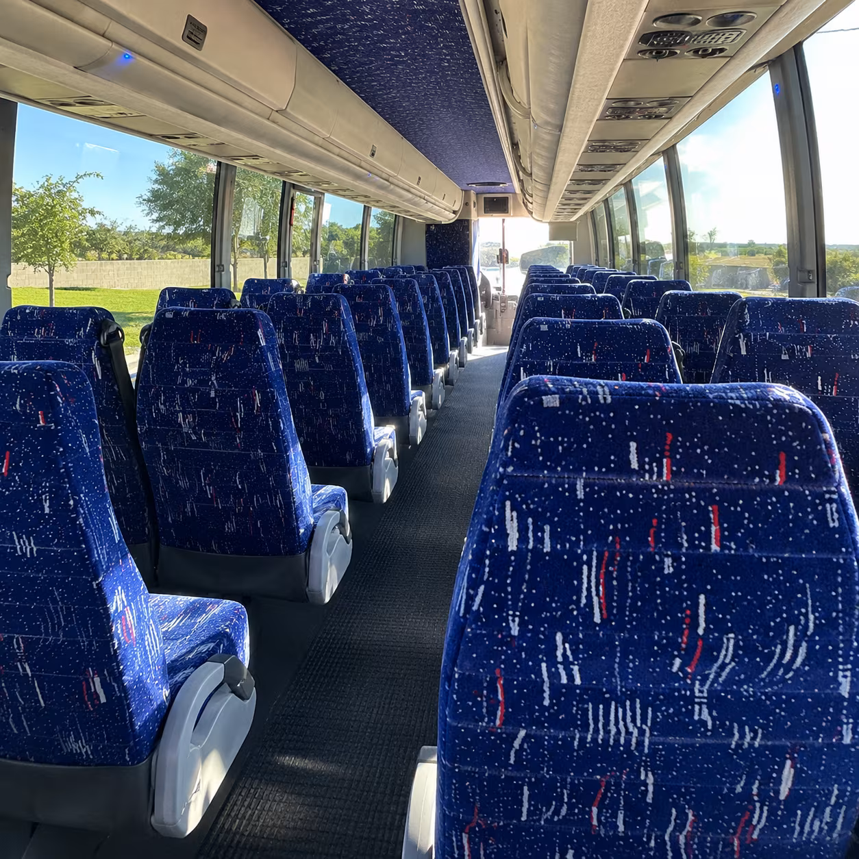 st petersburg charter bus services interior